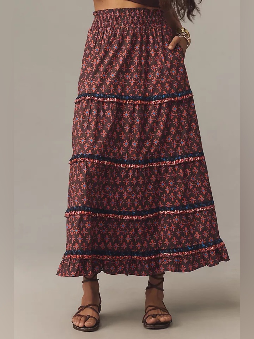 Anthropologie Genevieve Maxi Skirt - Picture 2 of 8